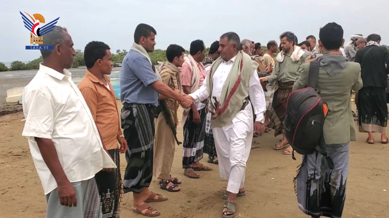 تفقد أحوال المرابطين في الطينة بمديرية ميدي في حجة