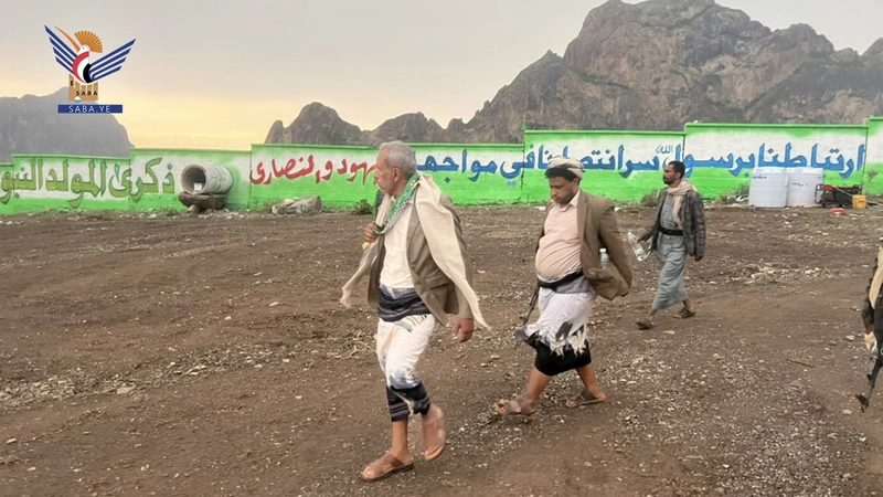 الضالع.. تفقد الترتيبات النهائية في ساحة الاحتفال بذكرى المولد النبوي في الحشاء