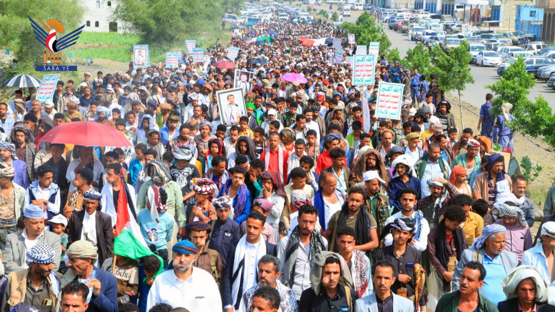 تعز .. حشود كبرى في عشر ساحات تضامناً مع الشعب الفلسطيني ونصرة لغزة