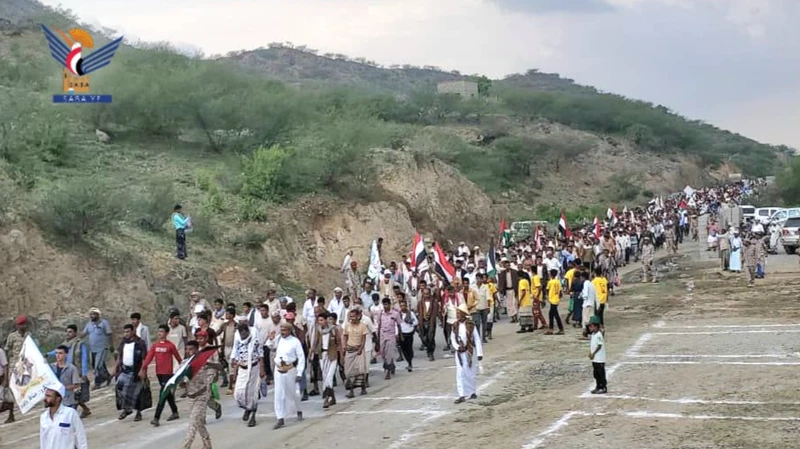 عرض شعبي لقوات التعبئة في مديرية كعيدنة بحجة