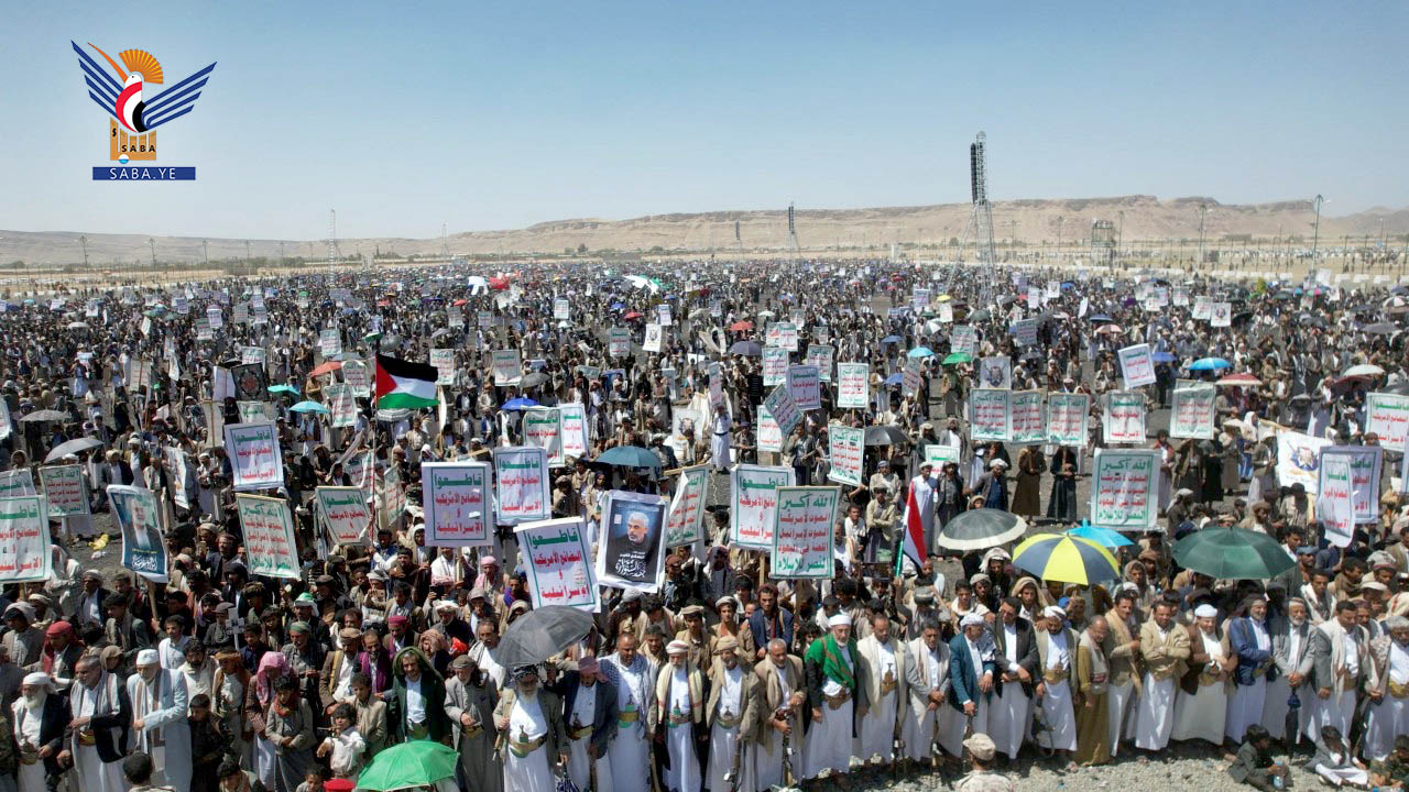 مسيرات في 36 ساحة بصعدة تحت شعار "مع غزة .. لمواجهة الإبادة والتجويع"