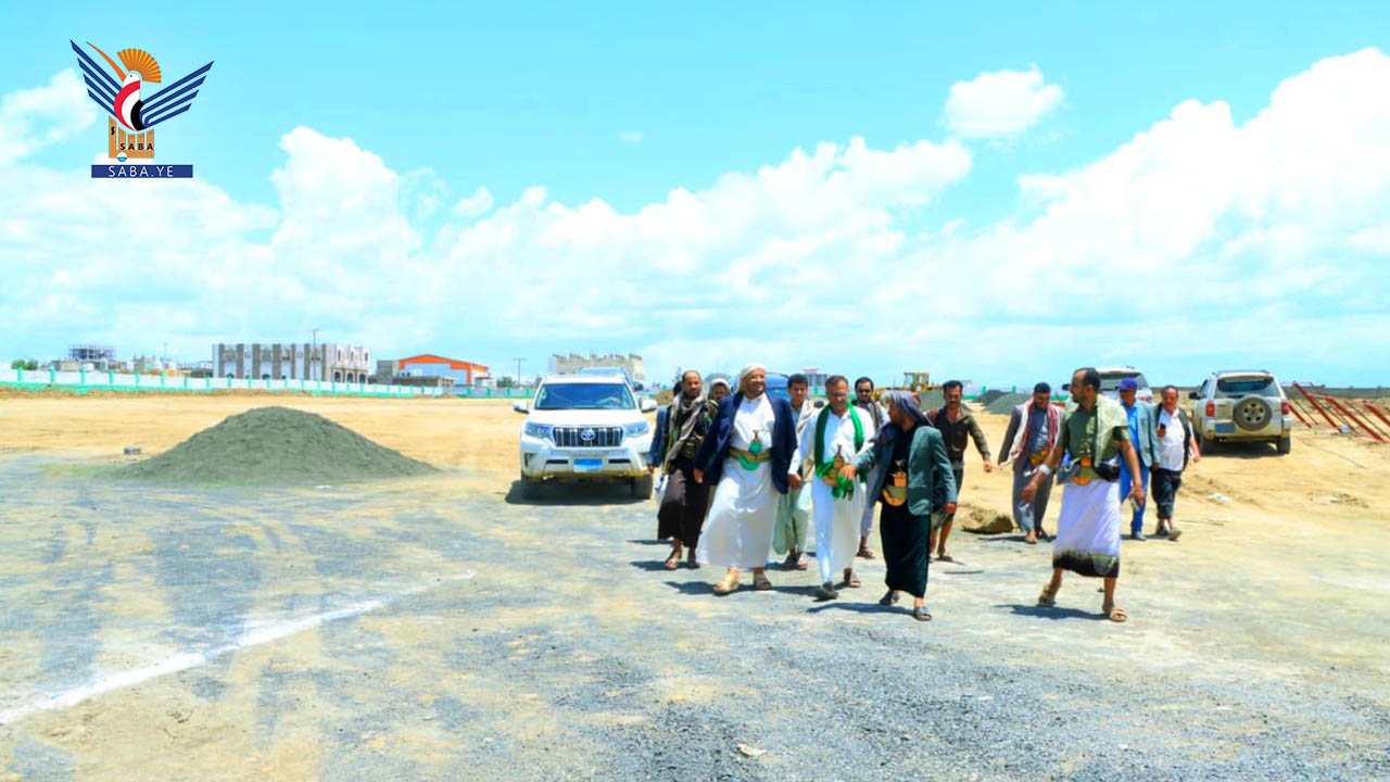 المساوى يطلع على العمل الجاري بساحة الرسول الأعظم بالمدينة الطبية