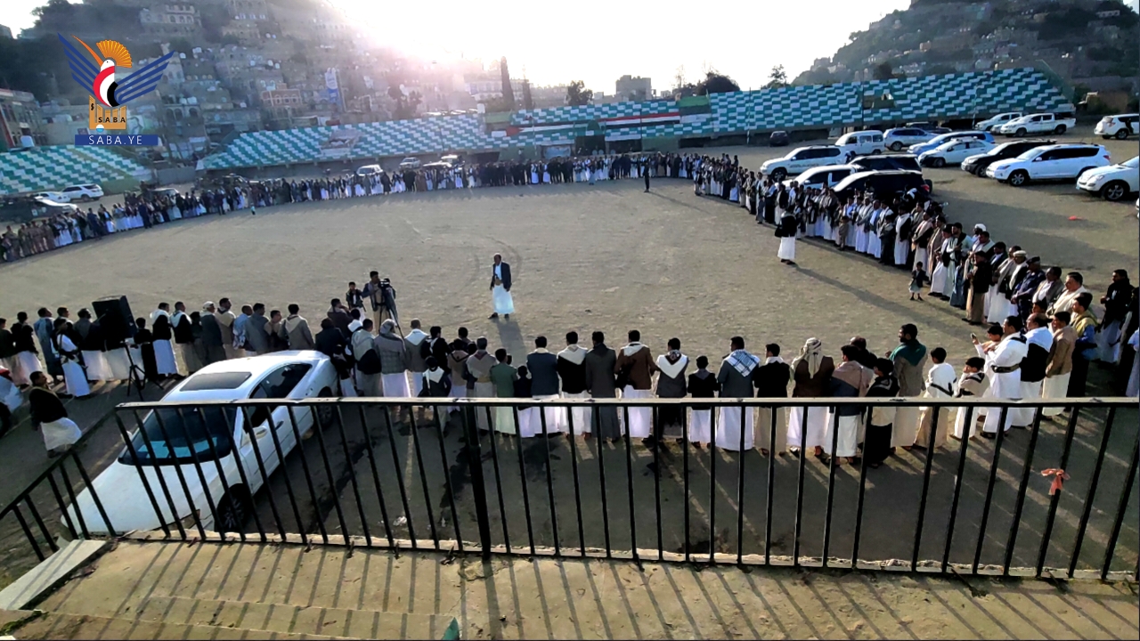 وقفات في محافظة حجة تضامناً مع الشعب الفلسطيني في غزة