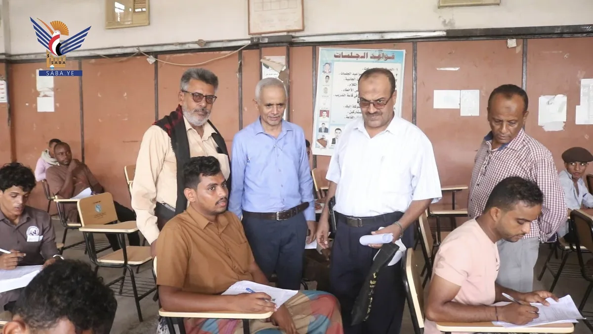 بدء الاختبارات الوزارية التكميلية لطلاب المعاهد التقنية والمهنية والصناعية بالحديدة