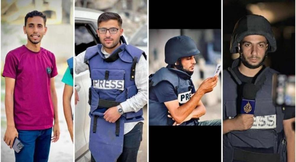 "حشد": اغتيال خمسة صحفيين في غزة جريمة حرب تستوجب المساءلة الدولية