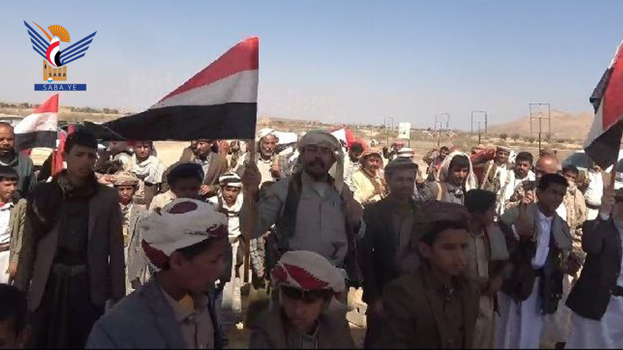 أبناء الجوف يحتشدون في 53 ساحة تأكيدا على إسناد غزة والتصدي للعدوان الأمريكي