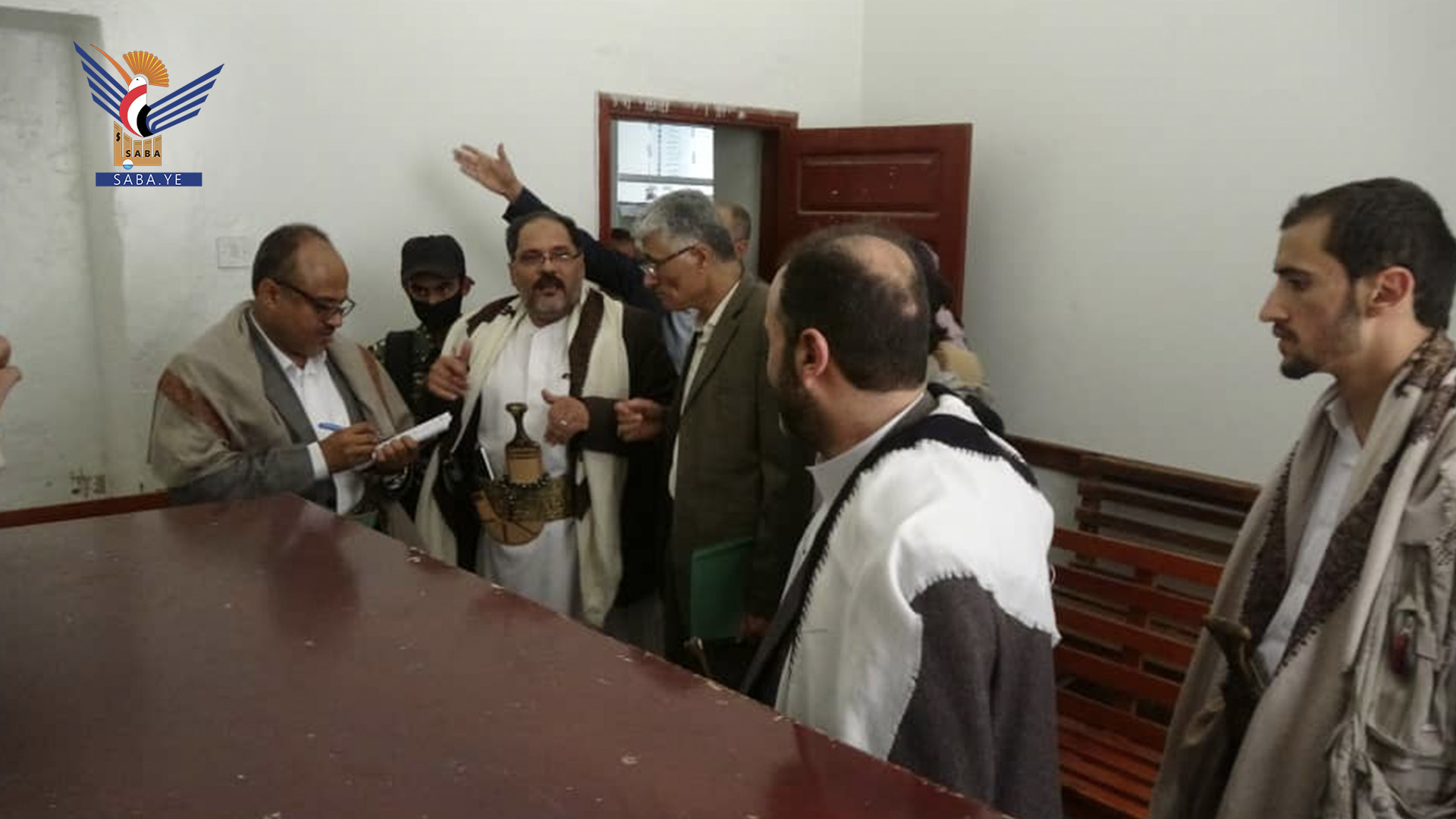 وزير العدل ورئيس التفتيش القضائي يتفقدان العمل بمحكمة استئناف إب وعدد من المحاكم الابتدائية