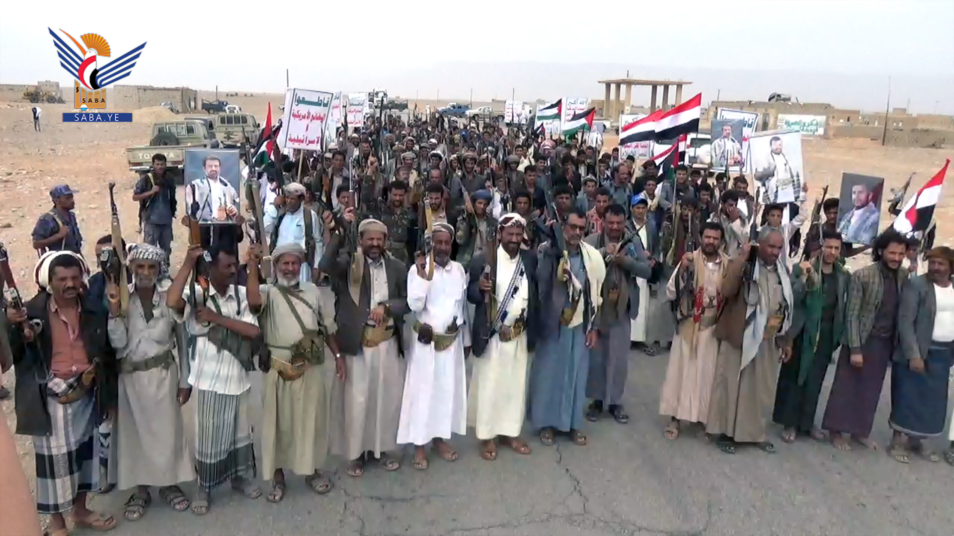  محافظة مأرب تشهد ست مسيرات حاشدة بعنوان "التصعيد بالتصعيد مع غزة حتى النصر"