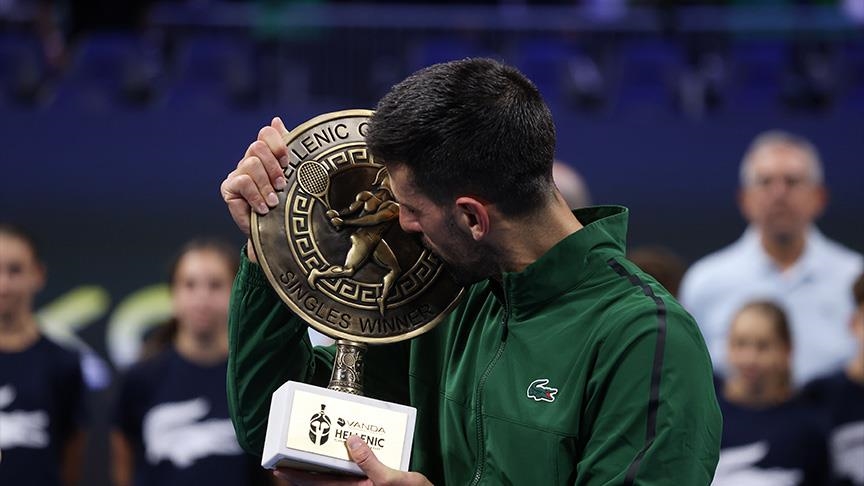 الصربي نوفاك ديوكوفيتش يحقق لقبه 101 خلال مسيرته في ملاعب التنس