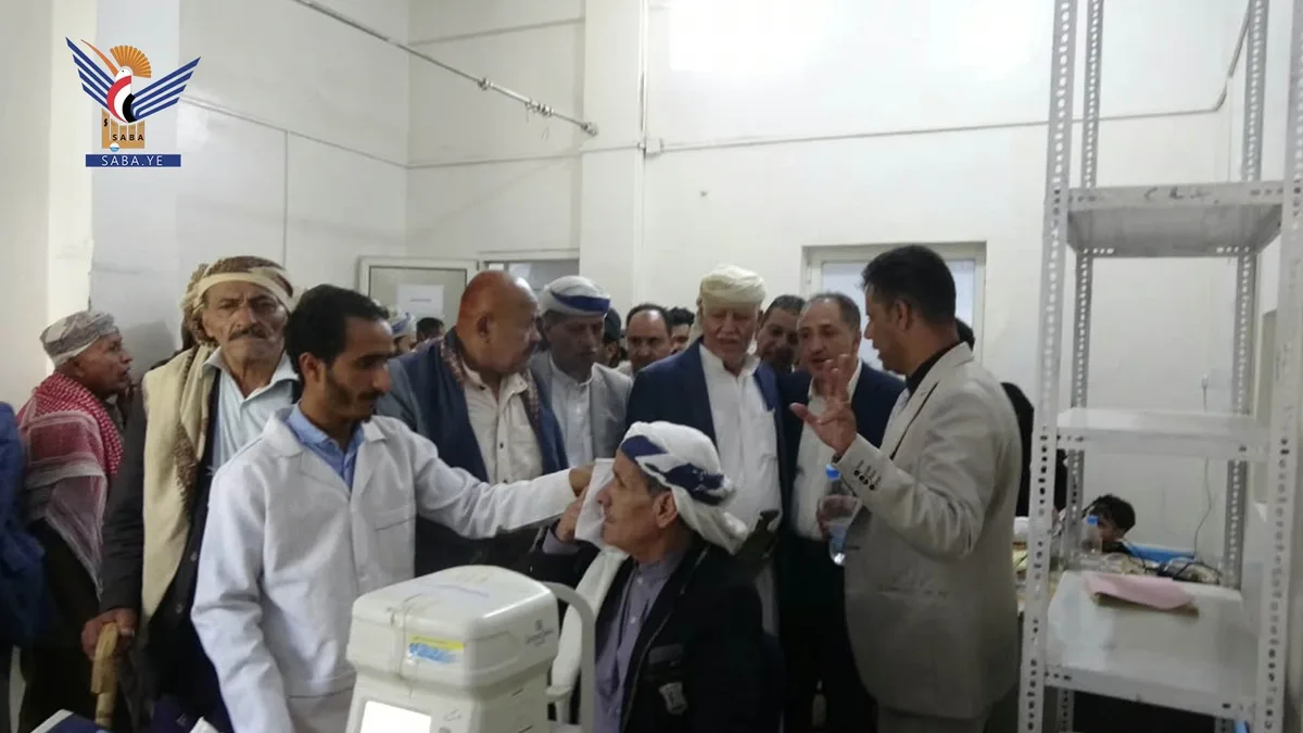 تدشين مخيم سحب المياه البيضاء وزراعة العدسات في إب
