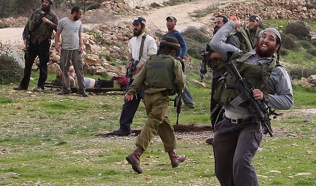 مستوطنون يطلقون طائرة مسيّرة في سماء بلدة تقوع ويعتدون على فلسطيني بنابلس