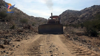  مبادرة مجتمعية تشق طريق المري - معشر في خب الشعف بالجوف