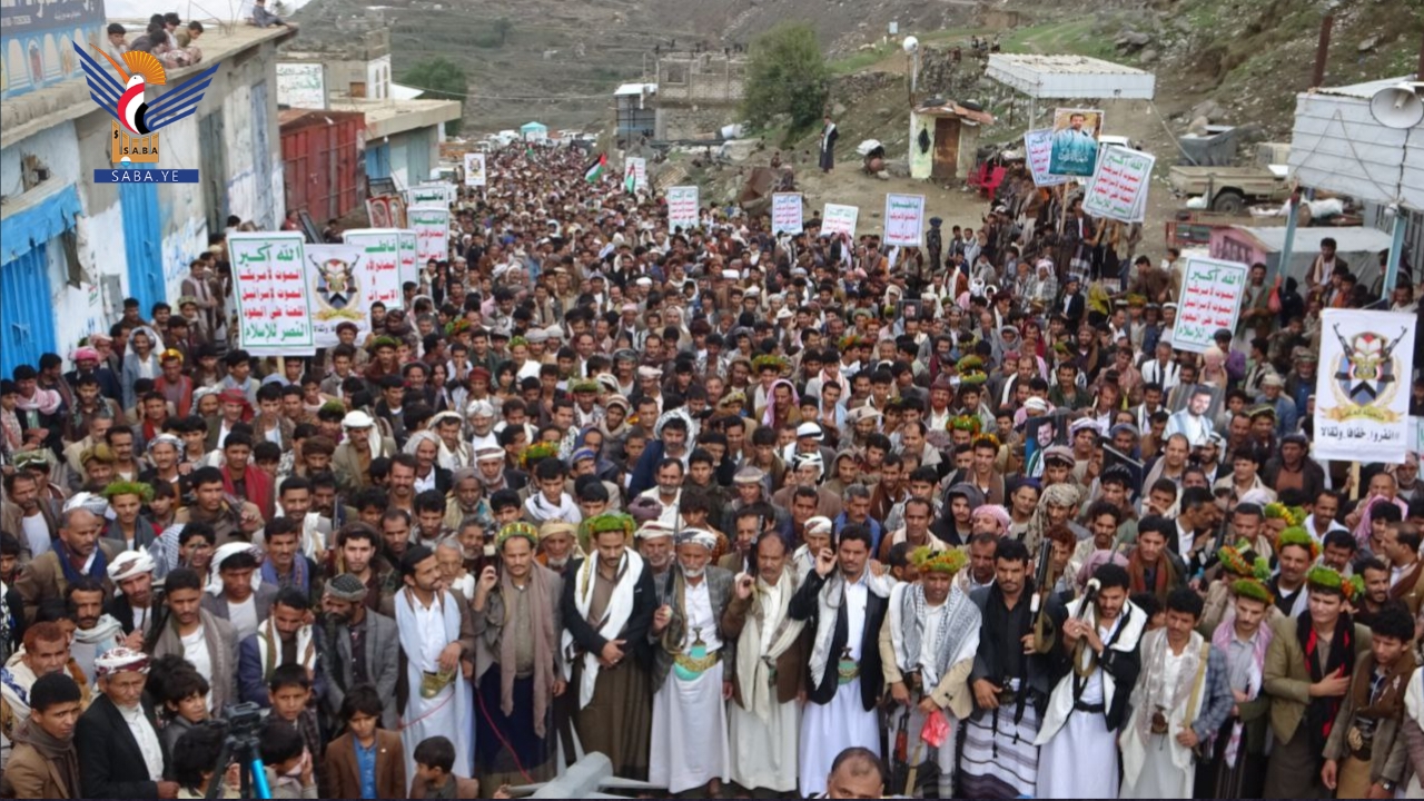 صعدة.. 19مسيرة حاشدة تحت شعار" قادمون في العام العاشر، وفلسطين قضيتنا الأولى"