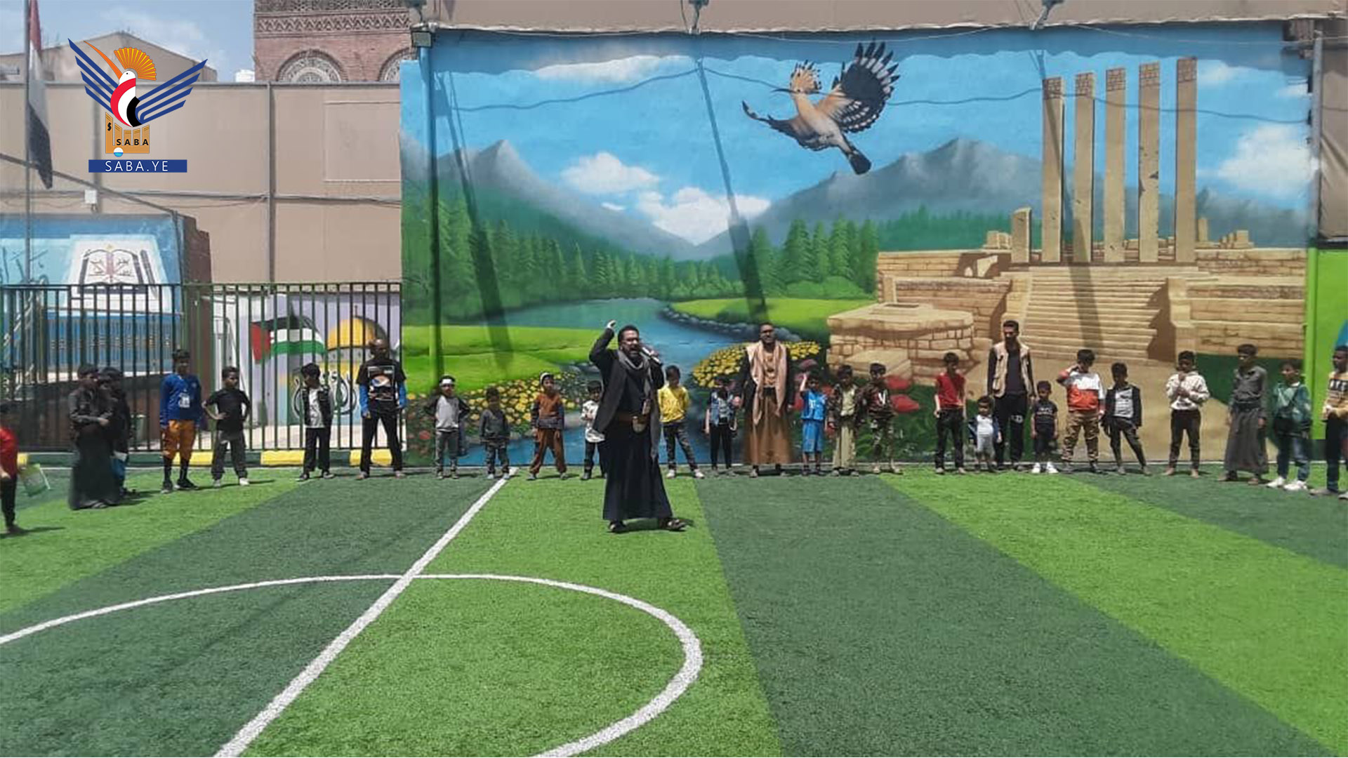  وقفات لطلاب الدورات الصيفية بأمانة العاصمة نصرة لغزة