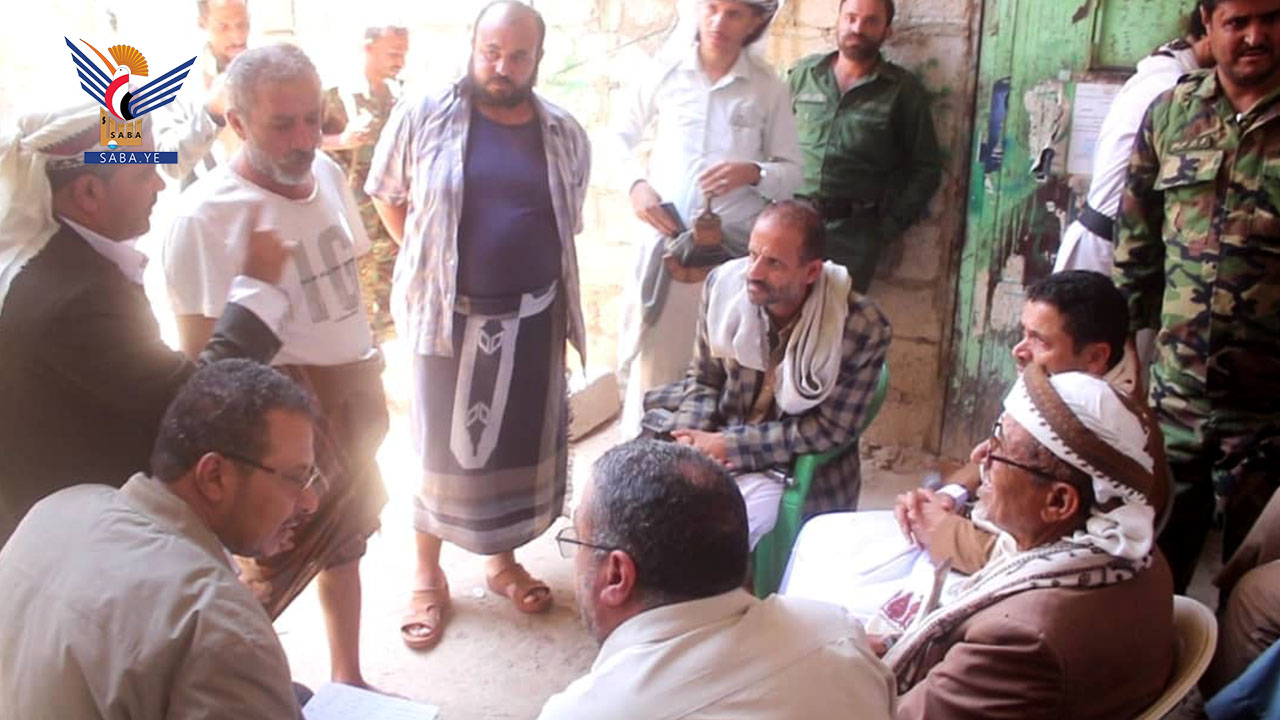 تفقد السجناء المعسرين في الإصلاحية المركزية بمديرية دمت في الضالع