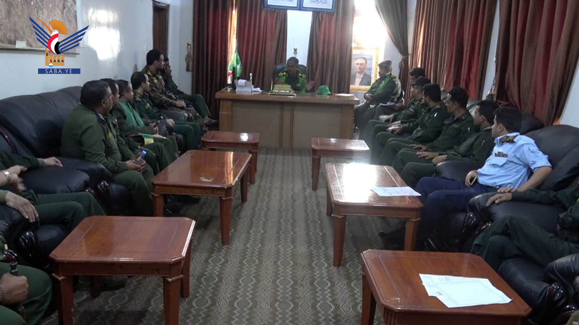 مناقشة دور الأجهزة الأمنية في تأمين فعالية المولد النبوي الشريف بالمحويت ​