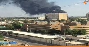 استهداف المنطقة الخضراء ومحيط السفارة الأمريكية في بغداد بأربعة صواريخ كاتيوشا