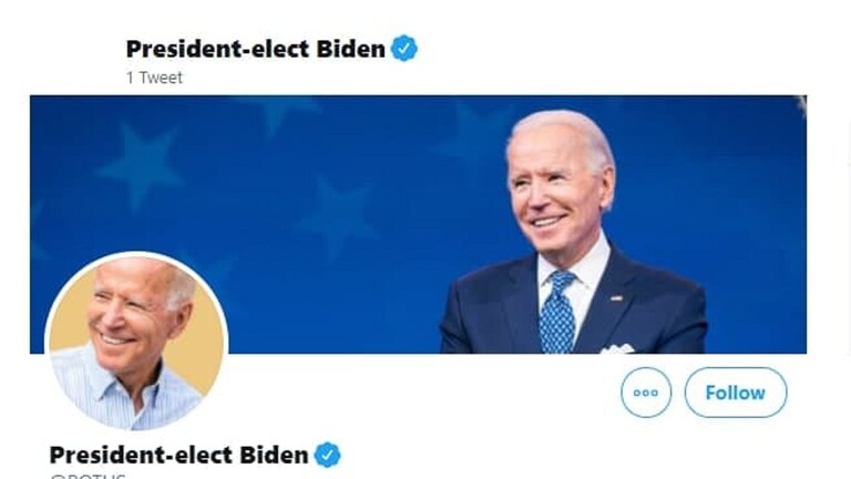 “تويتر” ينقل حساب ترامب إلى بايدن رسمياً