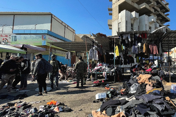 إرتفاع حصيلة ضحايا التفجيرين الإرهابيين في بغداد إلى 32 شهيداً و110 جرحى