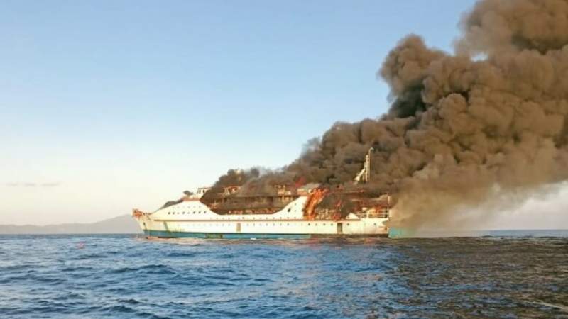 اندلاع حريق في سفينة ركاب شرقي إندونيسيا