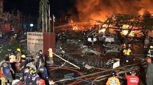 إصابات بانفجار ضخم يهز مصنع كيميائيات في تايلاند