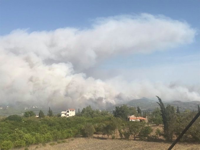 إعلام العدو: اندلاع حريق ضخم على الحدود اللبنانية الفلسطينية