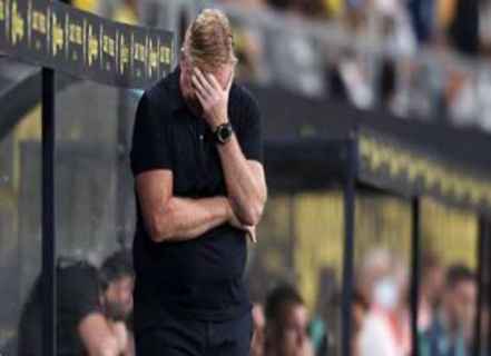 إيقاف كومان مدرب برشلونة مباراتين بعد الطرد