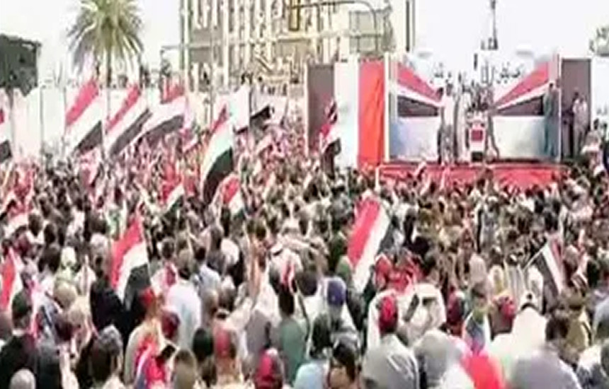 اصابة 125 شخصاً خلال المظاهرات في بغداد إعتراضاً على نتائج الانتخابات