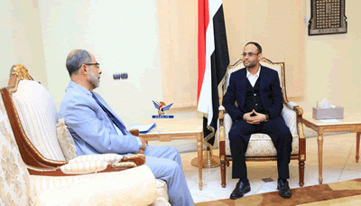 رئيس المجلس السياسي الأعلى يلتقي وزير الشباب والرياضة