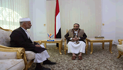 الرئيس المشاط يلتقي رئيس مجلس القضاء الأعلى