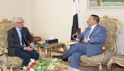 وزير الخارجية يلتقي وكيل الأمين العام للأمم المتحدة للشؤون الإنسانية