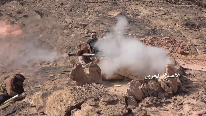 عملية هجومية على مواقع مرتزقة العدوان في جبهة نهم