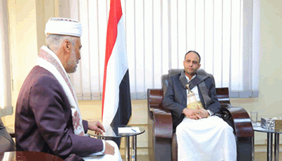 الرئيس المشاط يلتقي رئيس مجلس القضاء الأعلى