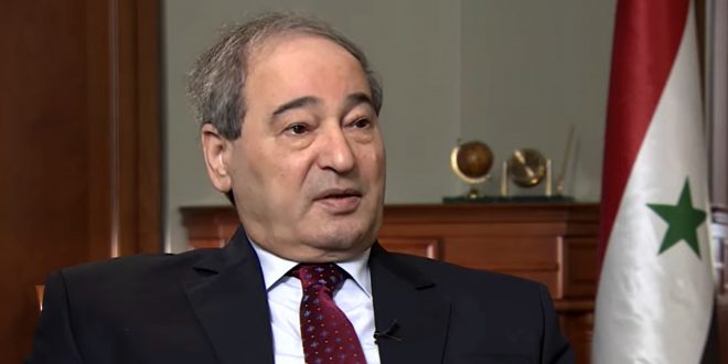 وزير الخارجية السوري: الغرب يمارس أبشع أنواع الإرهاب الإعلامي