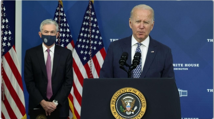 بايدن يعقد اجتماعا مع رئيس الاحتياطي الفدرالي لبحث سبل التصدي للتضخم