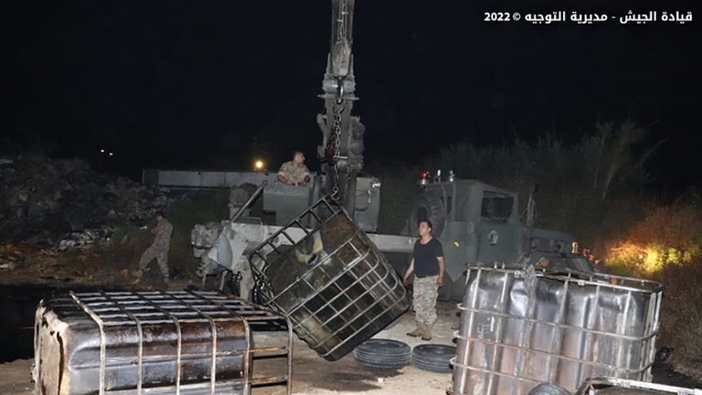 الجيش اللبناني يعلن ضبط عملية سرقة للنفط الخام عبر أنبوب العراق – لبنان