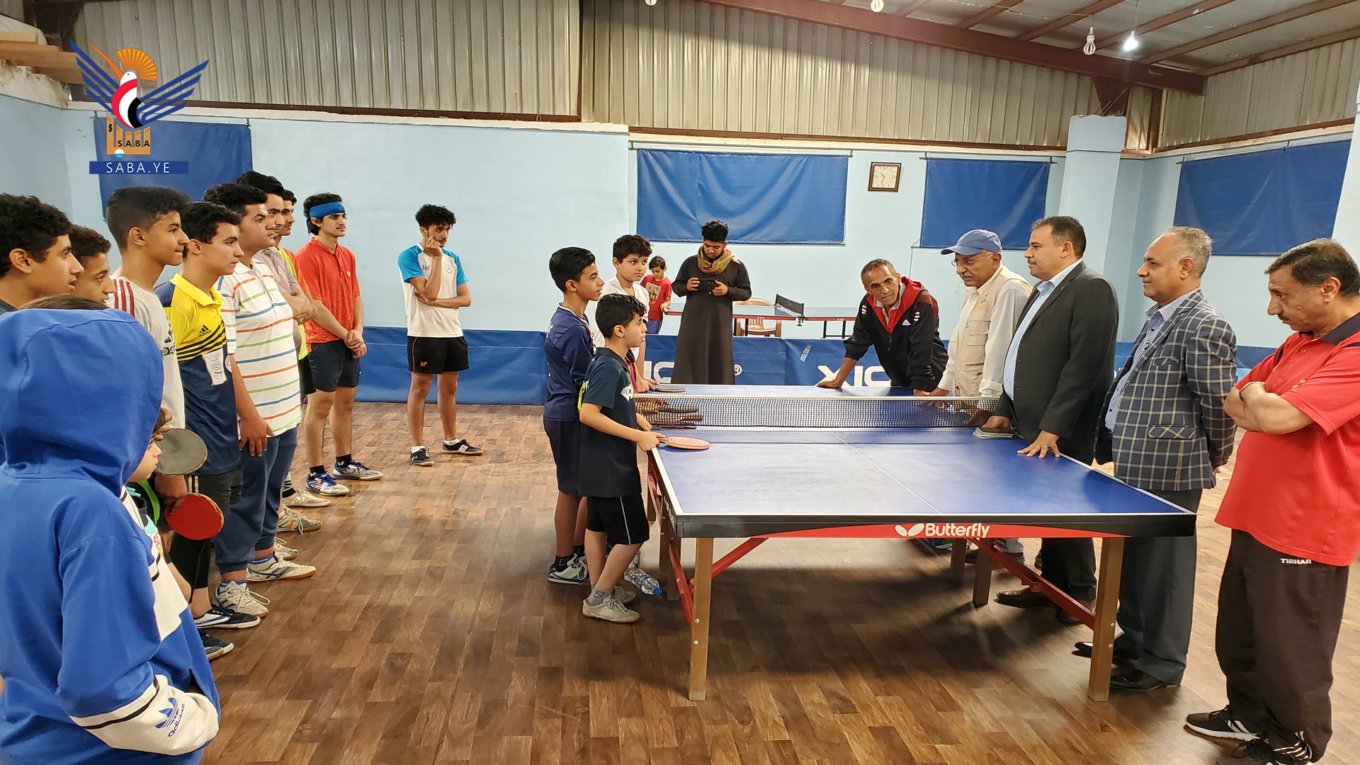 الاطلاع على سير برامج المعسكر التدريبي للمنتخب الوطني لكرة الطاولة   