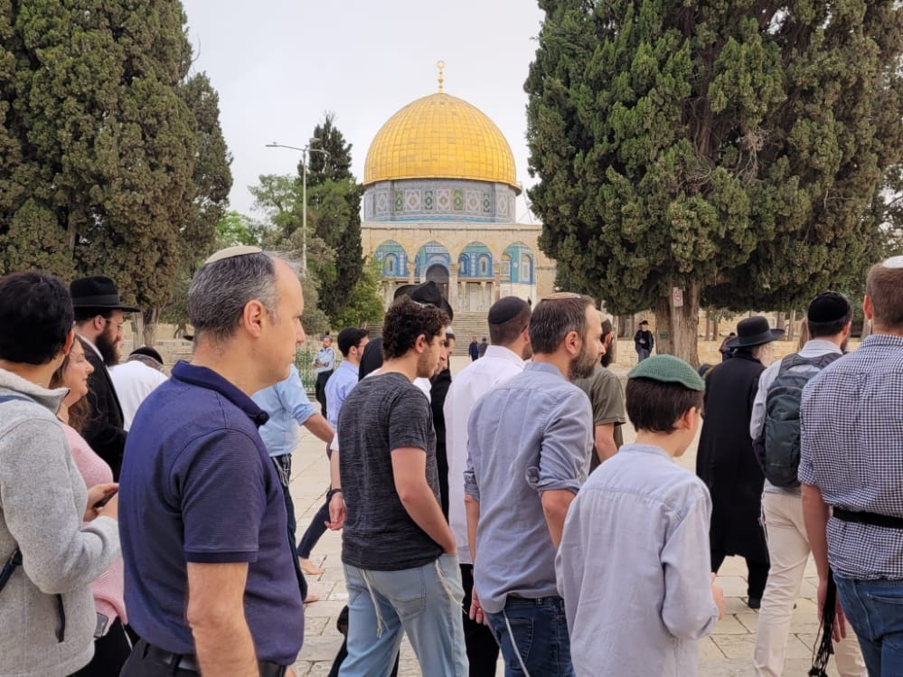 قطعان المستوطنين الصهاينة يقتحمون منطقة القصور الأموية قرب الأقصى المبارك