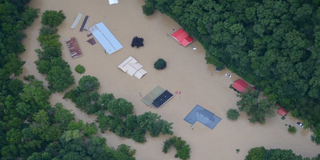 37 قتيلاً حصيلة ضحايا فيضانات ولاية كنتاكي الأمريكية