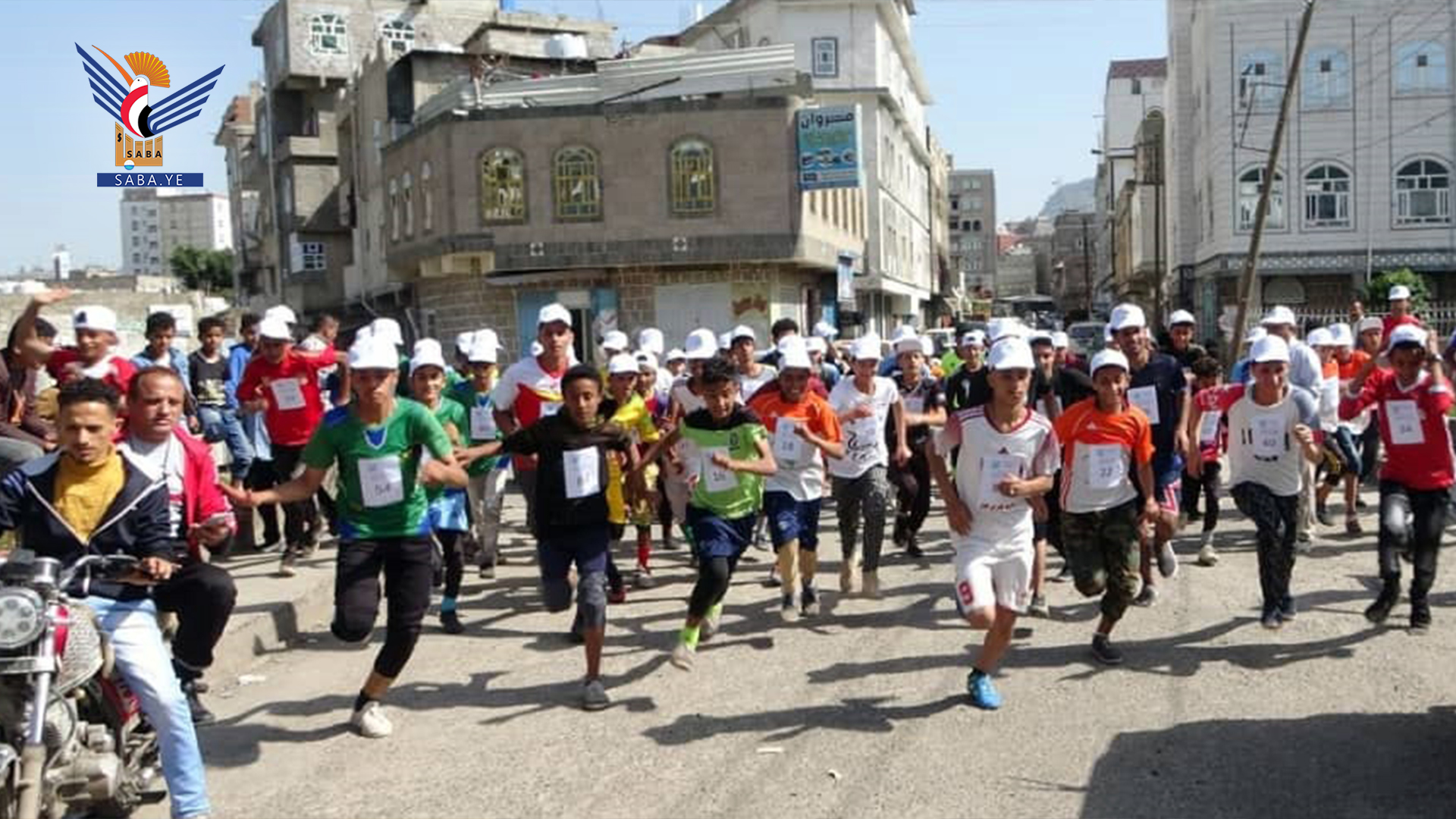 سباق رياضي لمدارس مديريتي الظهار والمشنة في إب