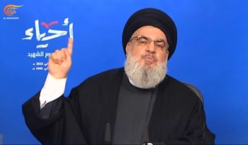 السيد نصر الله يعلّق على الانتخابات الصهيونيه والأميركية.. ويرد: واشنطن هي اللعنة