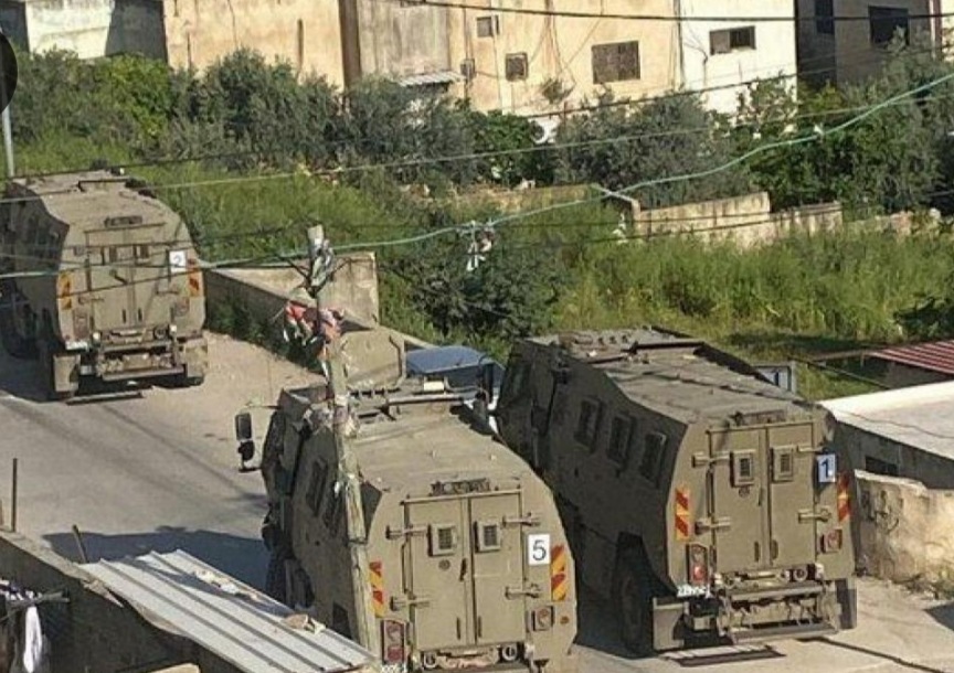 اصابة خطيرة برصاص العدو الصهيوني خلال اقتحام نابلس