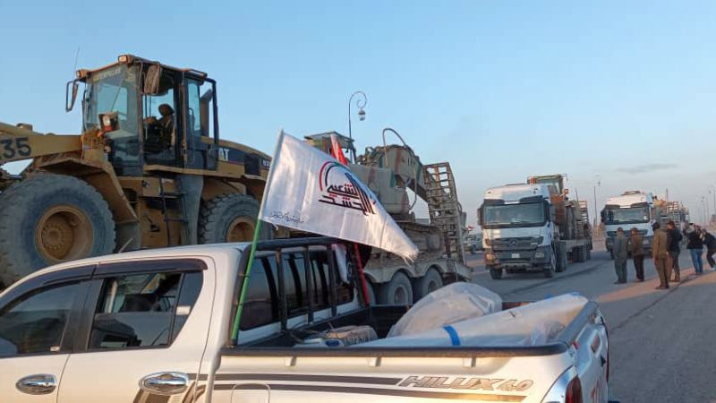 الحشد الشعبي: أمريكا تعرقل مساعداتنا الإغاثية المتجهة لسوريا