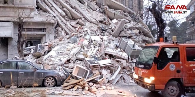 وزير الصحة السوري : حصيلة ضحايا الزلزال حتى الآن 1414 وفاة و2357 إصابة