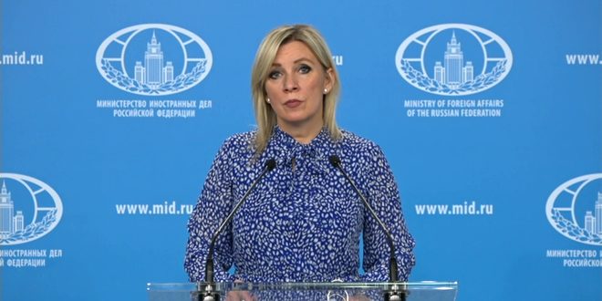 متحدثة خارجية روسيا : هناك تسييس من قبل الغرب بشأن المساعدات الإنسانية لسورية