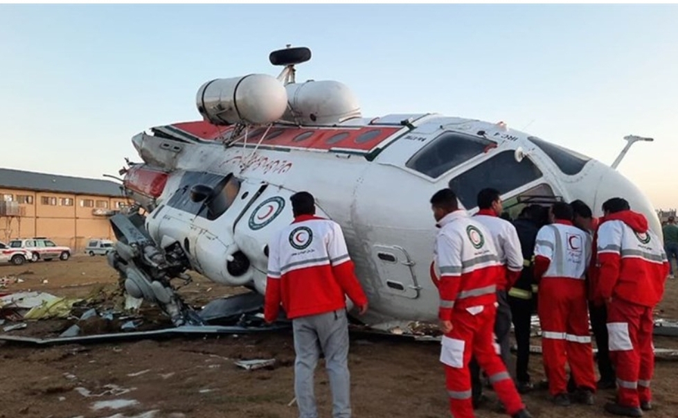 اصابة وزير الرياضة الايراني في تحطم مروحية اثناء زيارته لمحافظة كرمان