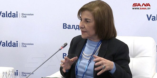 مستشارة الرئاسة السورية : الغرب يواصل استخدام إمكاناته العسكرية للهيمنة على العالم