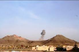 طيران العدوان يشن غارتين على منطقة النهدين بالعاصمة صنعاء