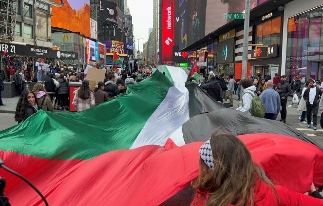 تظاهرات في عدة مدن أمريكية تنديدا بالاعتداءات الصهيونية على الأقصى
