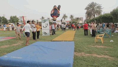 اختتام بطولات الجمباز والمصارعة والباركور على كأس الرئيس الصماد بالحديدة
